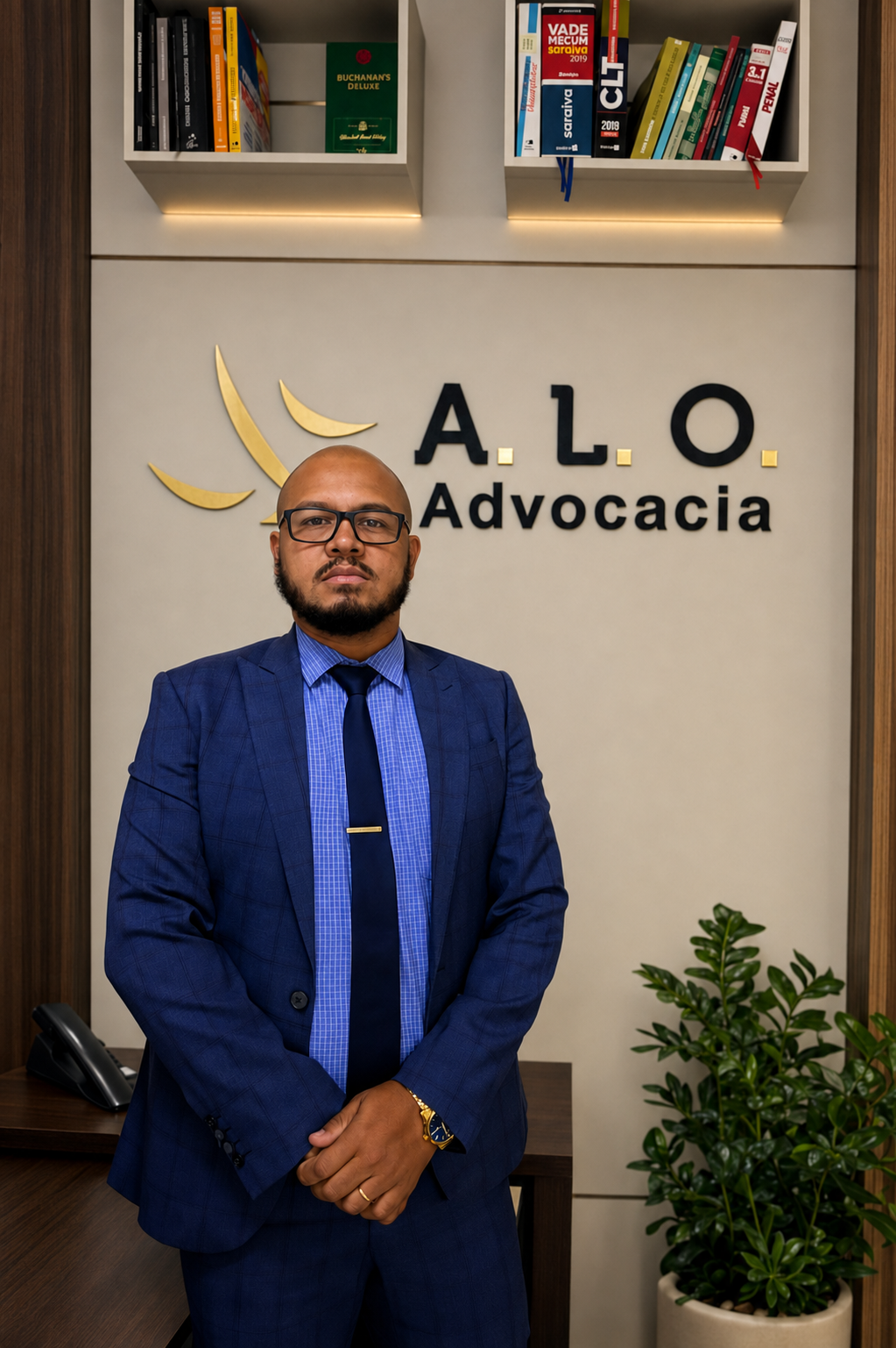 Dr. Alexandre Lopes de Oliveira, advogado, no escritório A.L.O. Advocacia